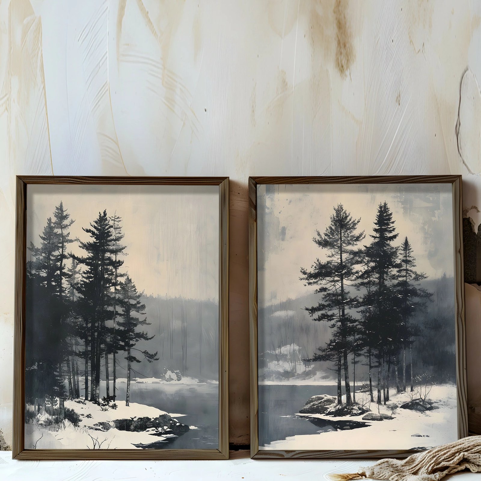 Pikturë dekorative me kornizë MDF (2 copë), Wallity, AI198