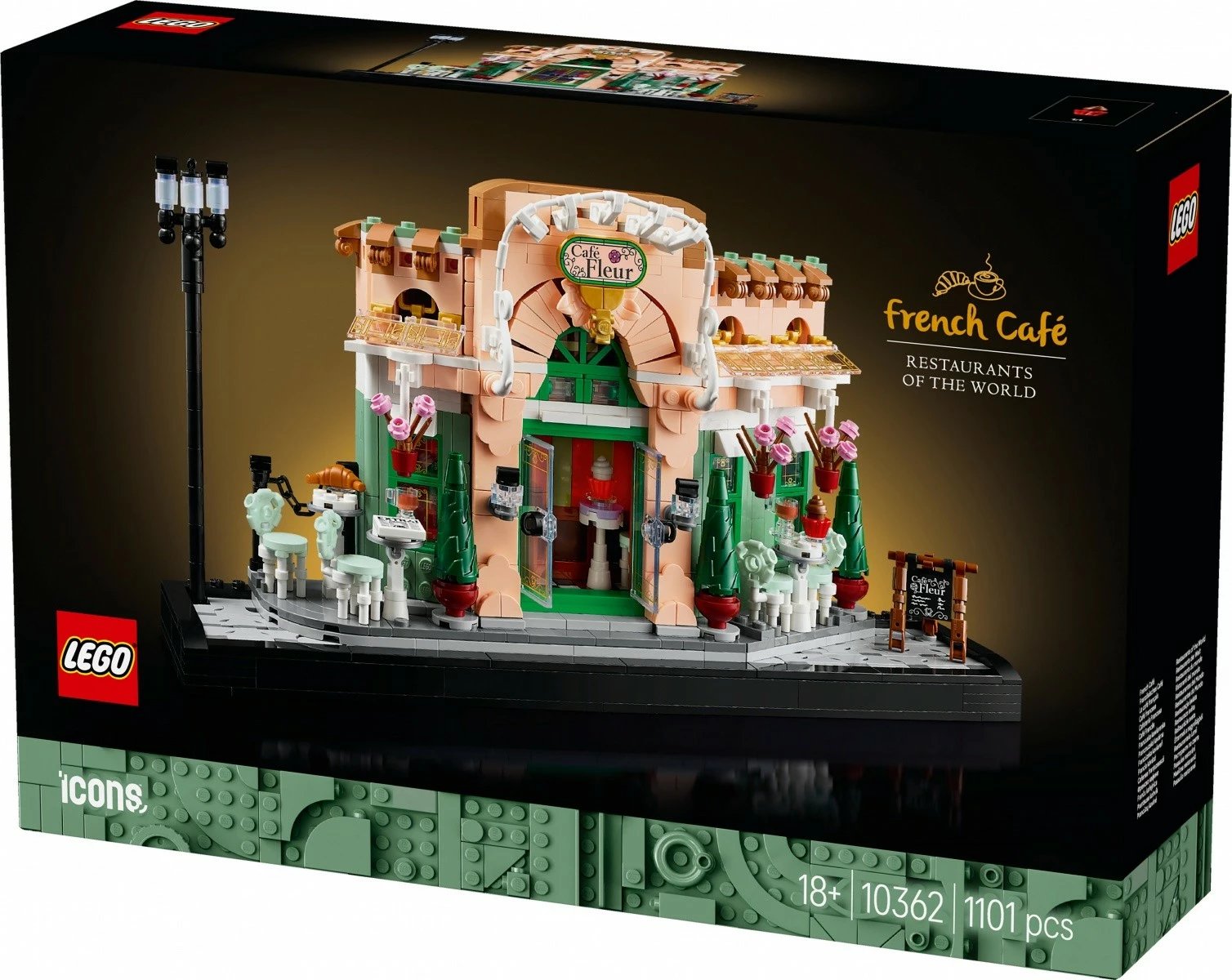 Set ndërtimi LEGO Icons 10362 French Café, 1101 pjesë