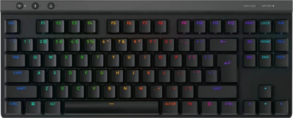 Tastierë lojrash Logitech G515 Lightspeed TKL, GL Tactile, tenkeyless, RGB, model 920-012538, e zezë