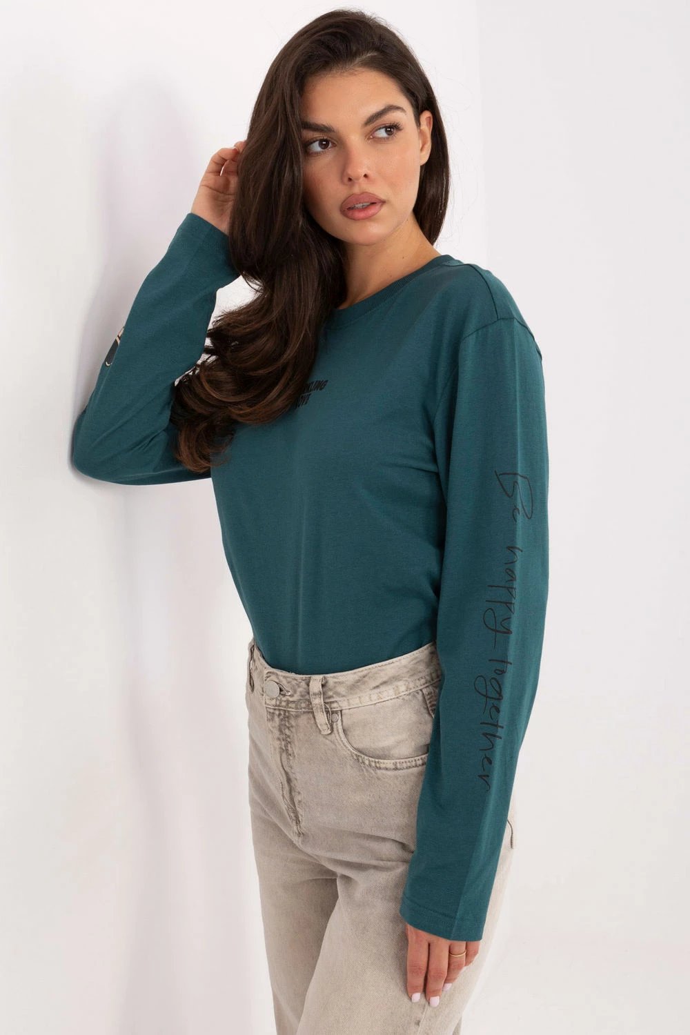 Bluzë Sublevel 218209 femra, e gjelbër
