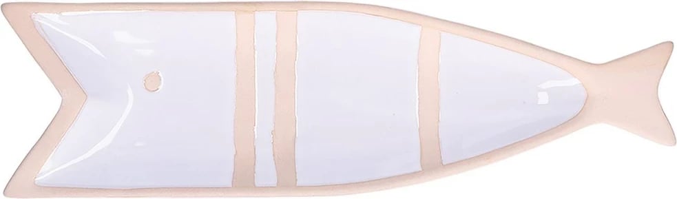 Pjatë dekorative RITUALI DOMESTICI PELAGICOILLOGICO, e bardhë, 38.5 x 11 x 3 cm