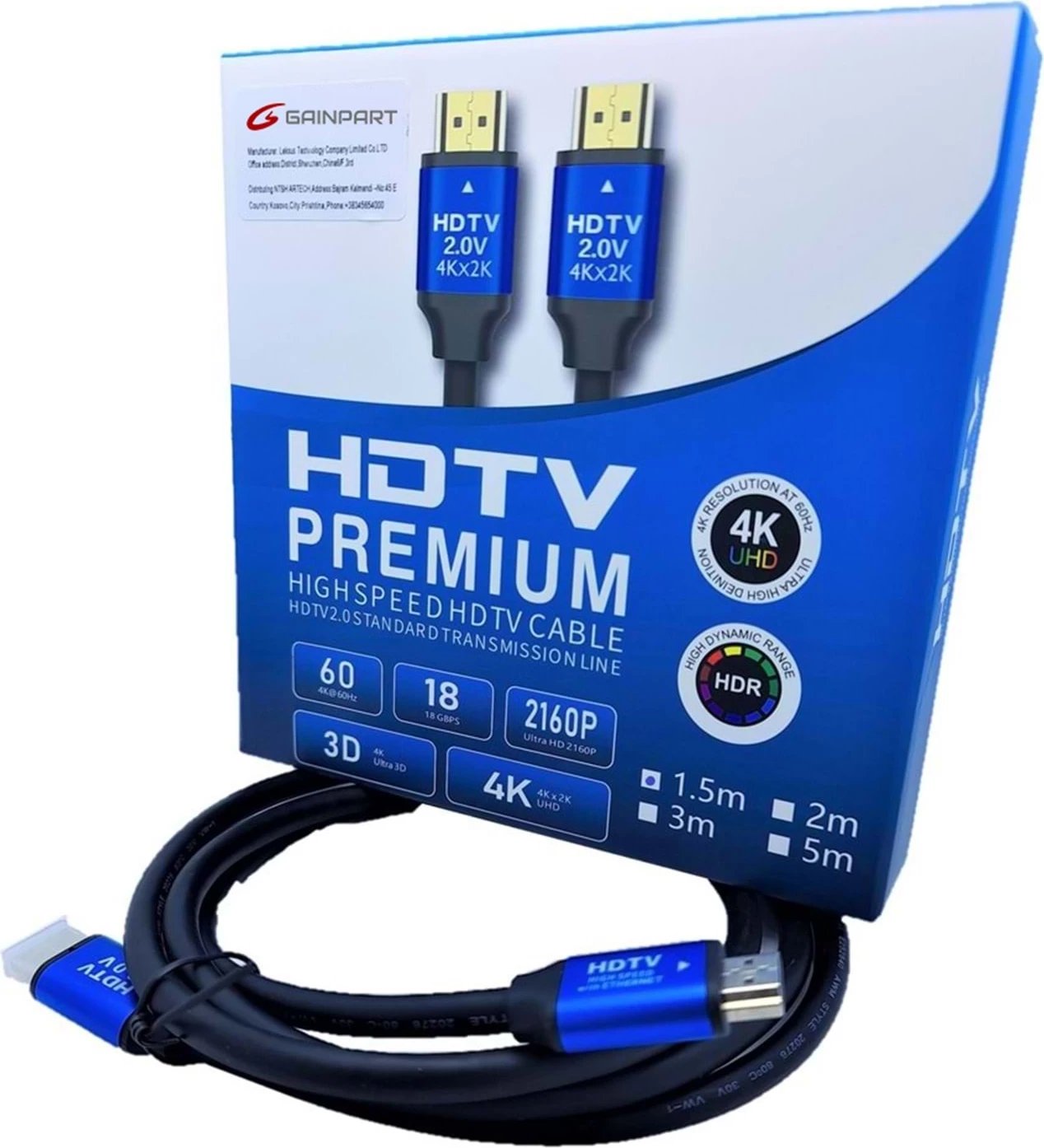  LS-HDC-1.5M - 1.5M HDMI Cable Copper 4K