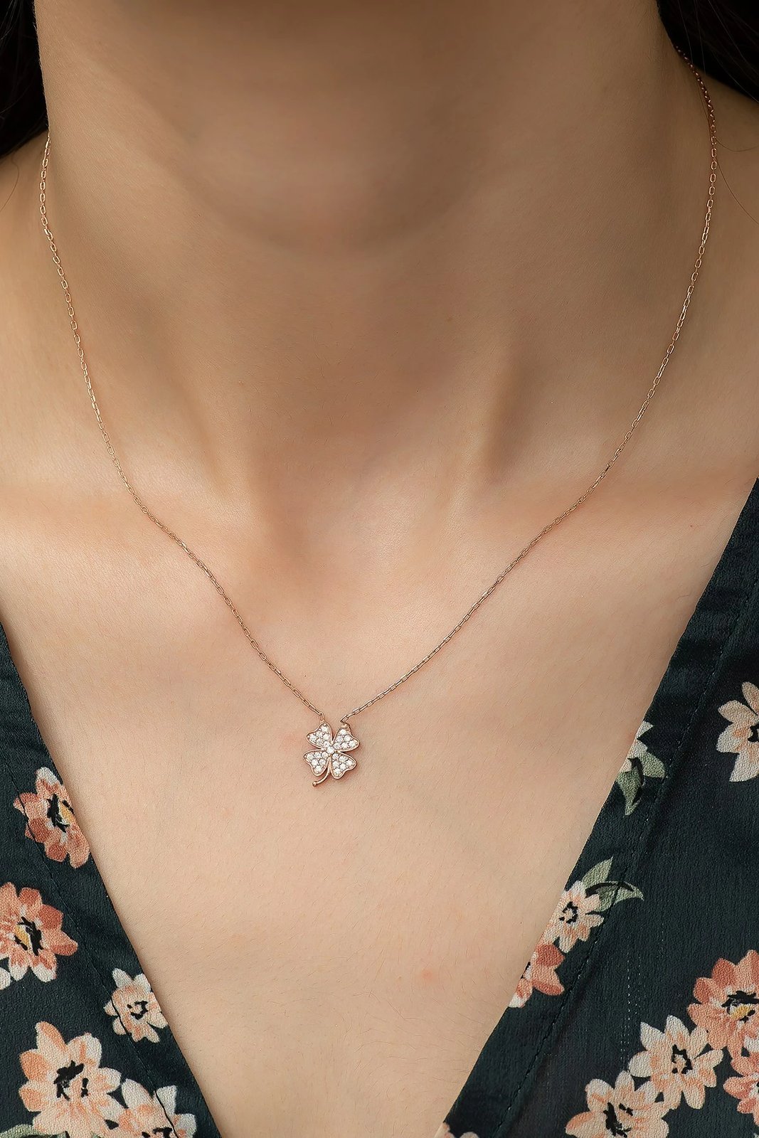 Qafore argjendi Jumeon, ngjyrë rozë-ari dhe e bardhë, TRDYL686