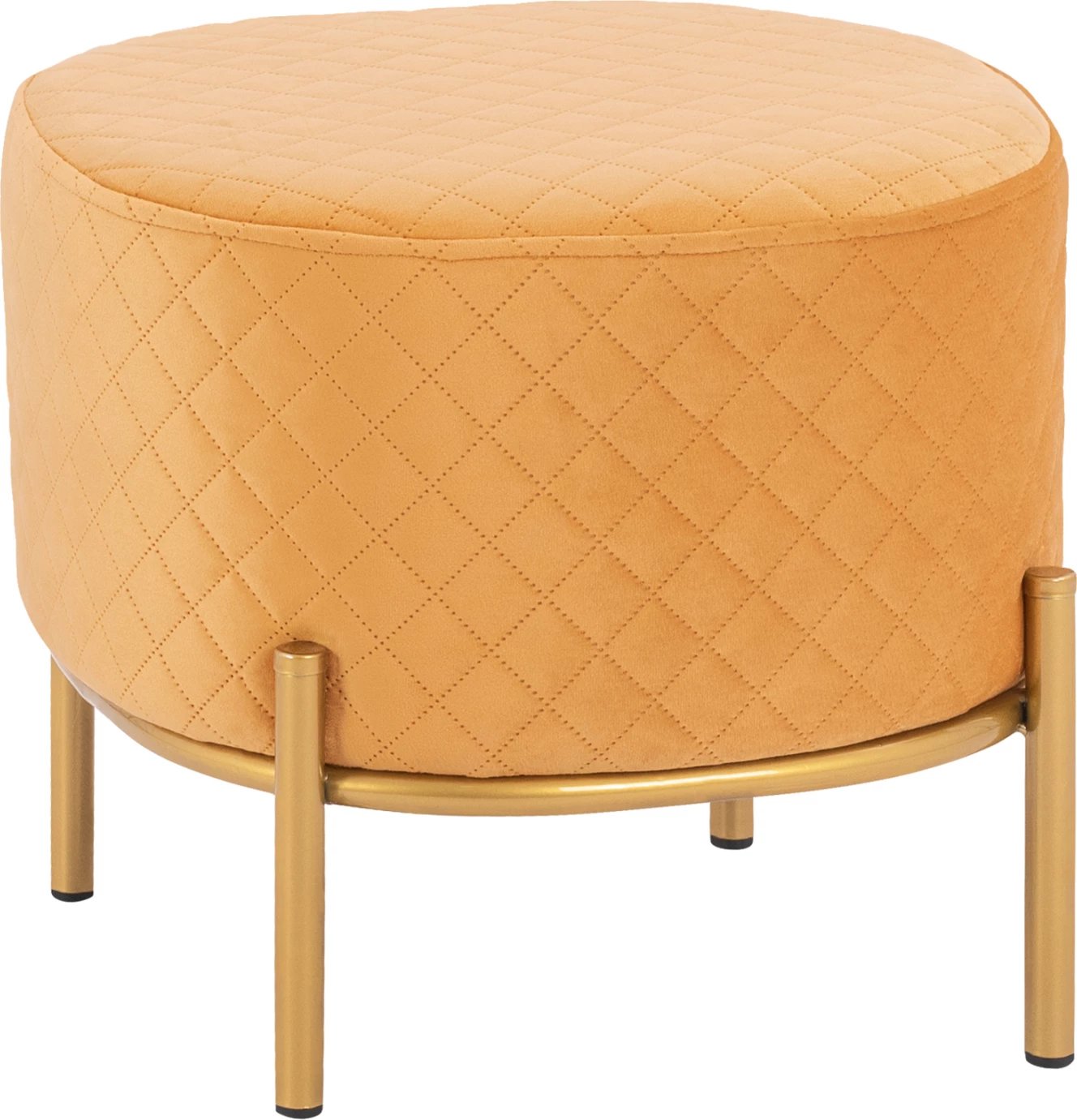 Karrige për bar Sinta FH8638.09, kadife e artë me bazë të artë, 42x42x38 cm