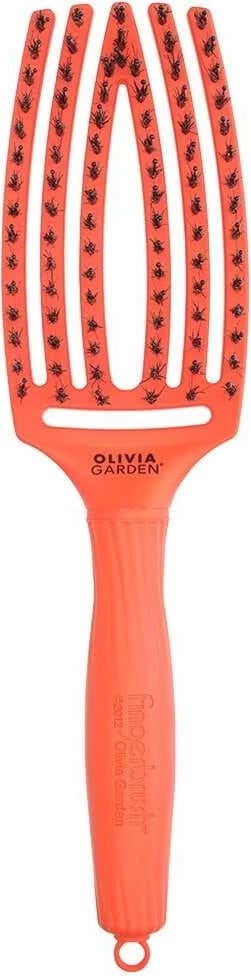 Furçë flokësh Olivia Garden Finger Brush On the Road Again për femra Orange Dream
