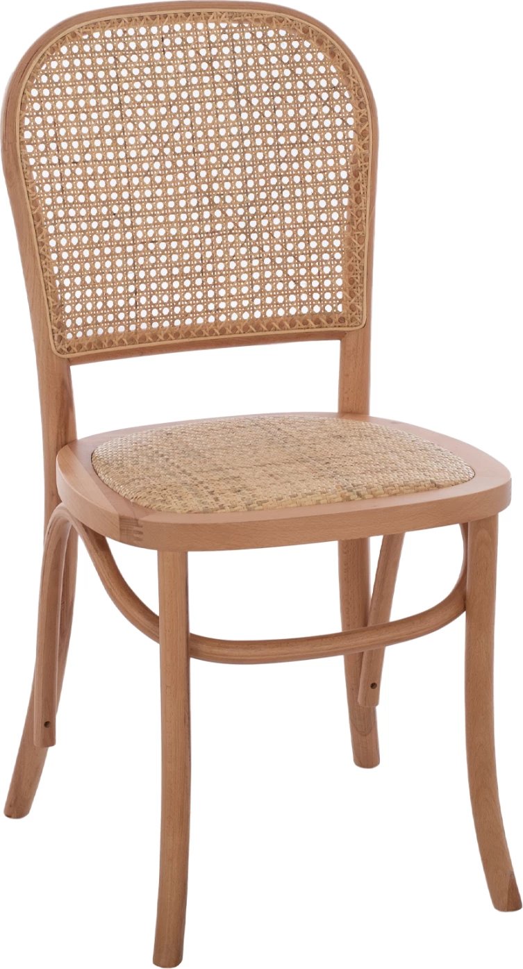 Karrige profesionale SLOAN, dru ahu, shpinë e perforuar, FH8915.21, natyrale, 45x48x88H cm