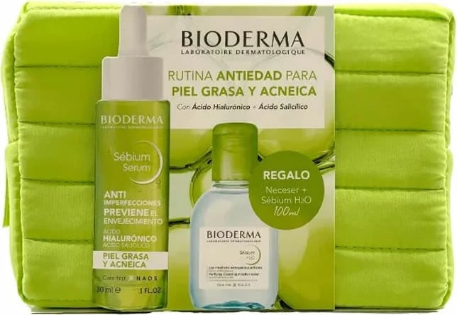 Set dhuratë për kujdes fytyre Bioderma Sébium Serum 30ml + H2O 100ml unisex