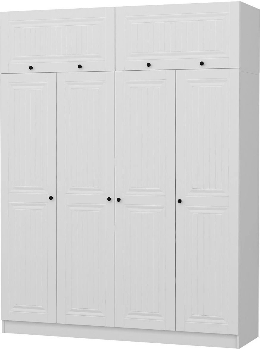 Dollap për rroba, ngjyrë e bardhë, Skye Decor, Kale - 5227