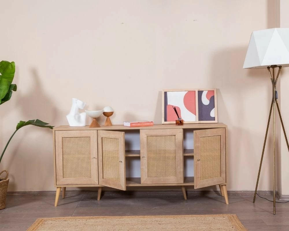 Konsol Calvin, ngjyrë lisi, Skye Decor