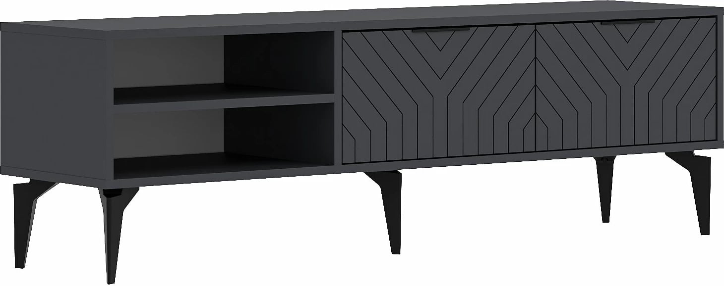 Komodë TV Regina, ngjyrë antracit, Skye Decor