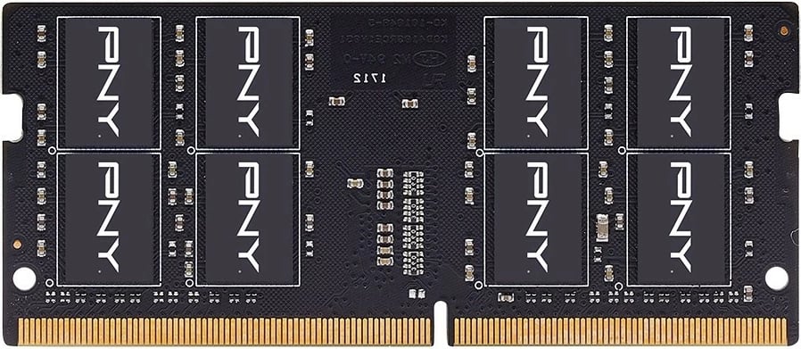 RAM Memorje SODIMM, PNY, MN8GSD43200-SB, 8GB 3200MHz CL22 për laptop, set 1
