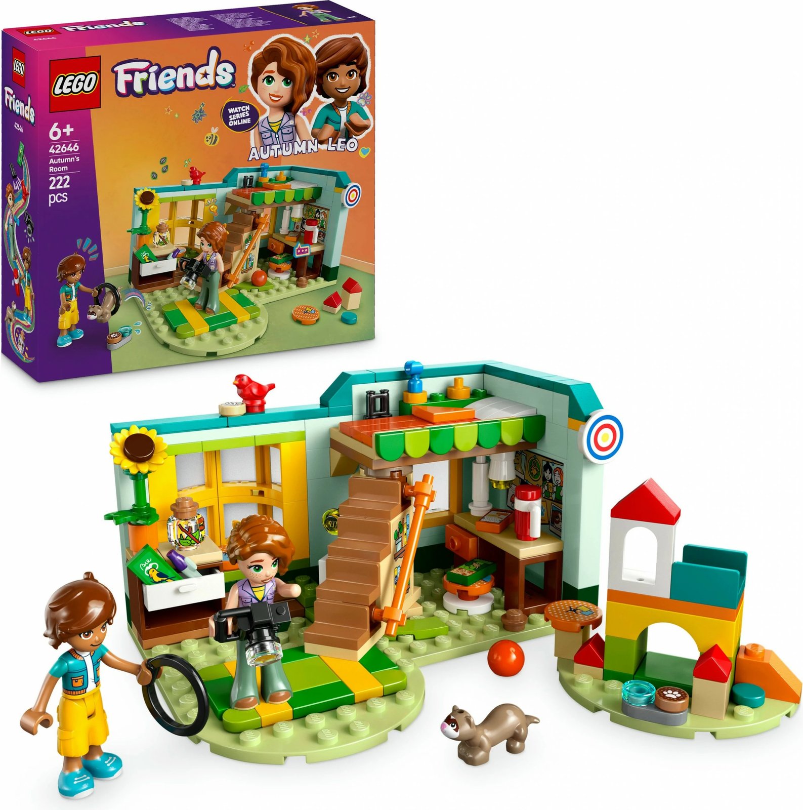 Set ndërtimi LEGO Friends 42646 Autumn's Room, 222 pjesë, multikolor
