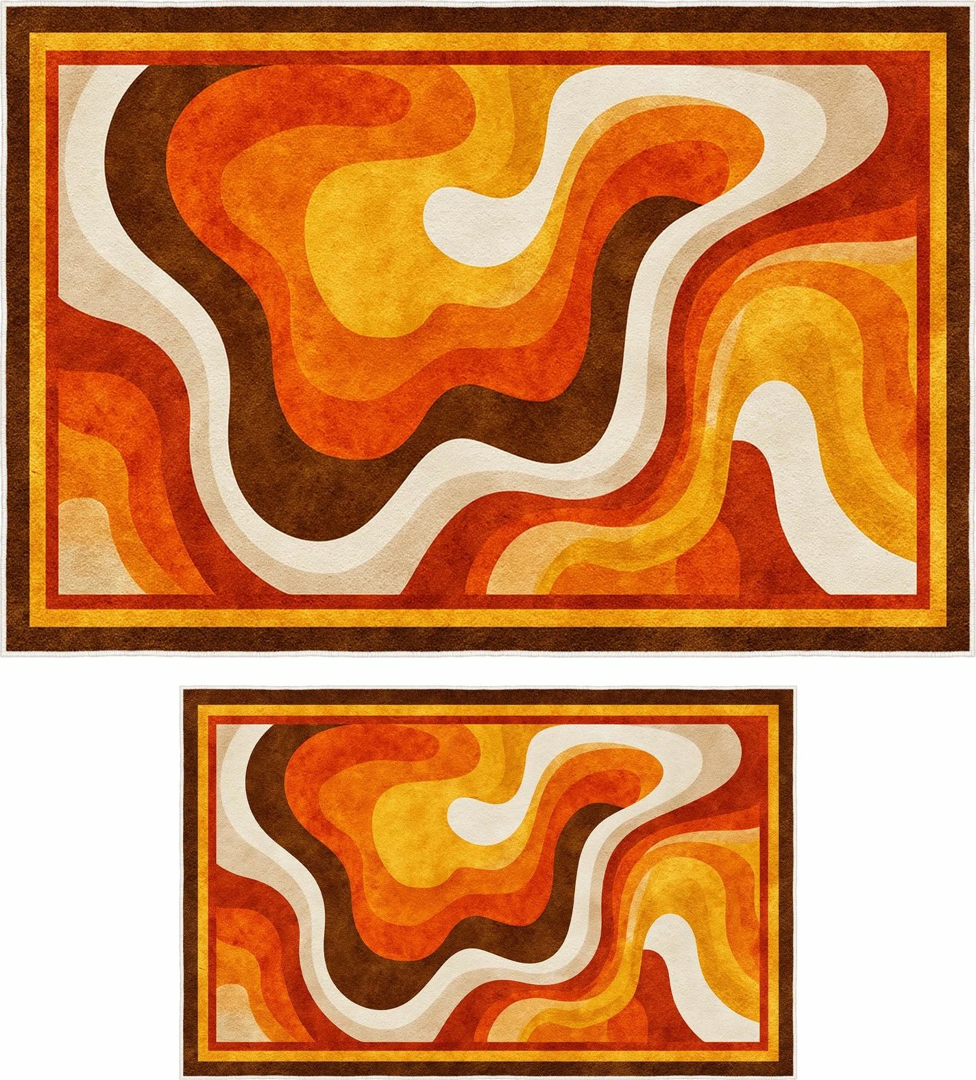 Set tapetash për banjo, 2 copë, ngjyrë portokalli, Mijolnir, Asr07