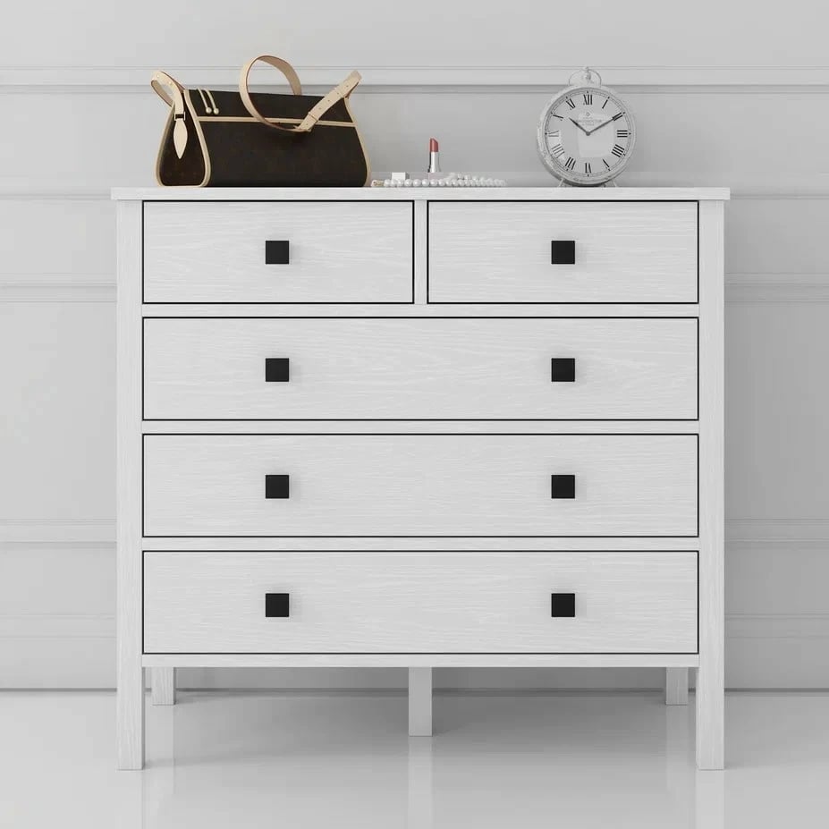 Komodë Hanah Home, FRN-10061-3, dru dhe e bardhë