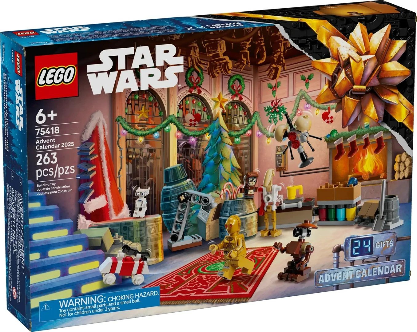 Kalendar adventi LEGO Star Wars 75418, 263 pjesë, 2 minifigura