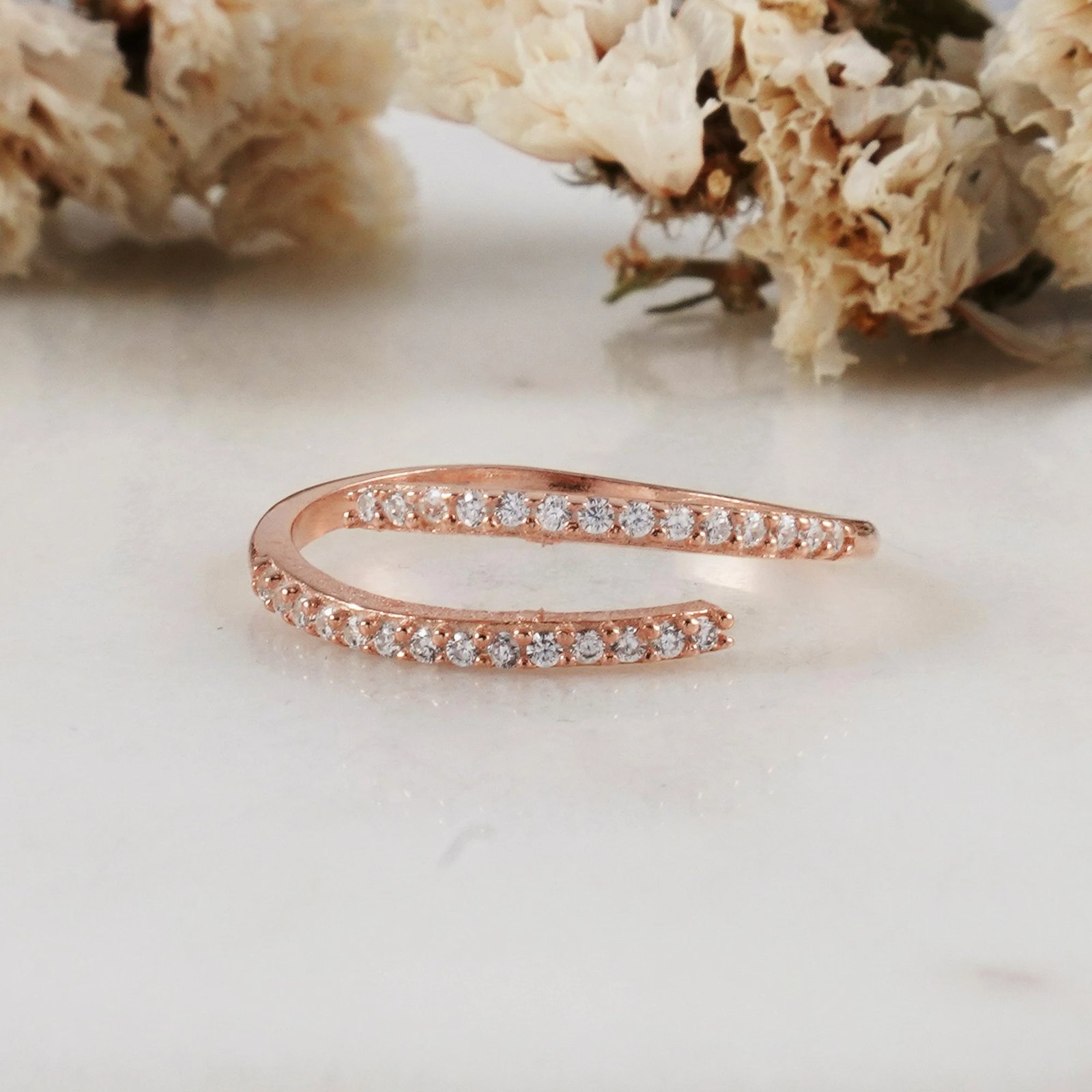 Unazë argjendi, ngjyrë rozë ari, Jumeon 11813ROS