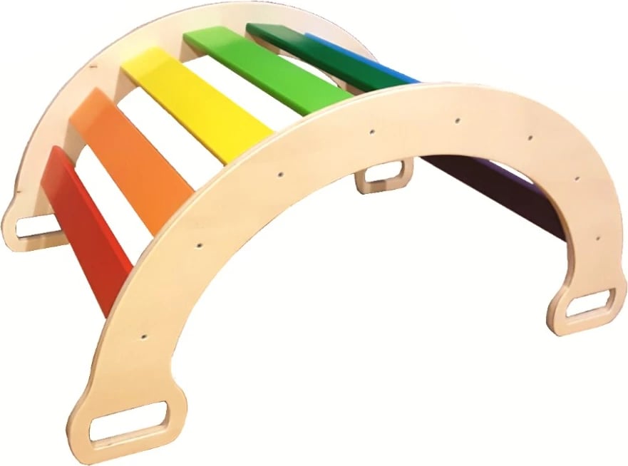 Lodër druri për fëmijë, shumëngjyrëshe, Skye Decor, mobile