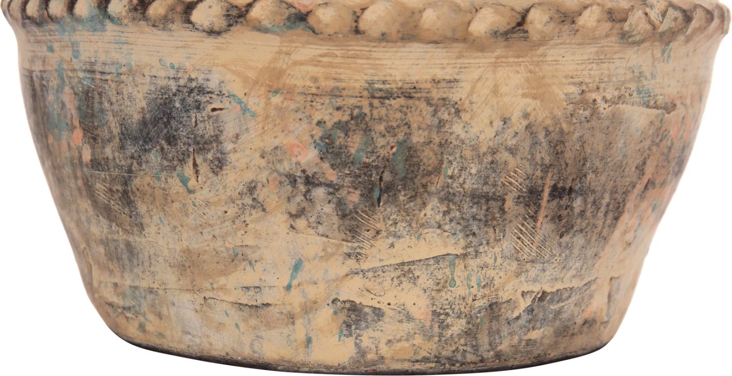 Vazo dekorative tavoline VERMO, terrakotë, ngjyrë krem-bezhë, Φ20x20.5cm Vazo dekorative tavoline VERMO, terrakotë, ngjyrë krem-bezhë, Φ20x20.5cm