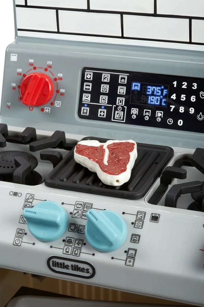 Lodër furrë Little Tikes First Oven me aksesorë, gri, set