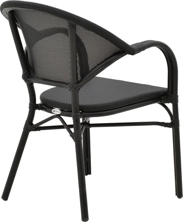 Karrige Elyza alumini i zi-tekstilen i zi 57x62x84cm