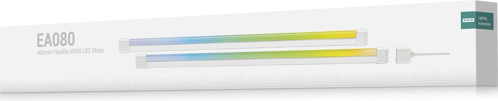 Shirit LED Deepcool EA080, universal, 0.4m, multicolor, 3 Pin, i bardhë