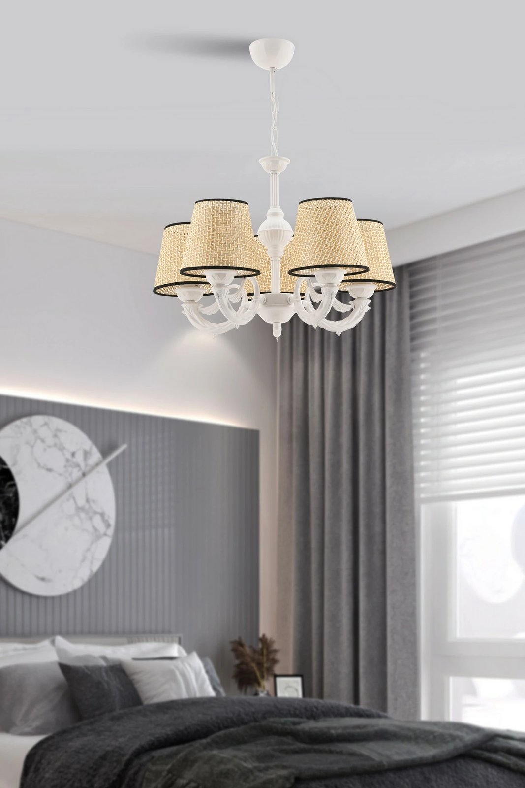 Llambadar Opviq, Fiona Coral, e zezë, e bardhë, krem