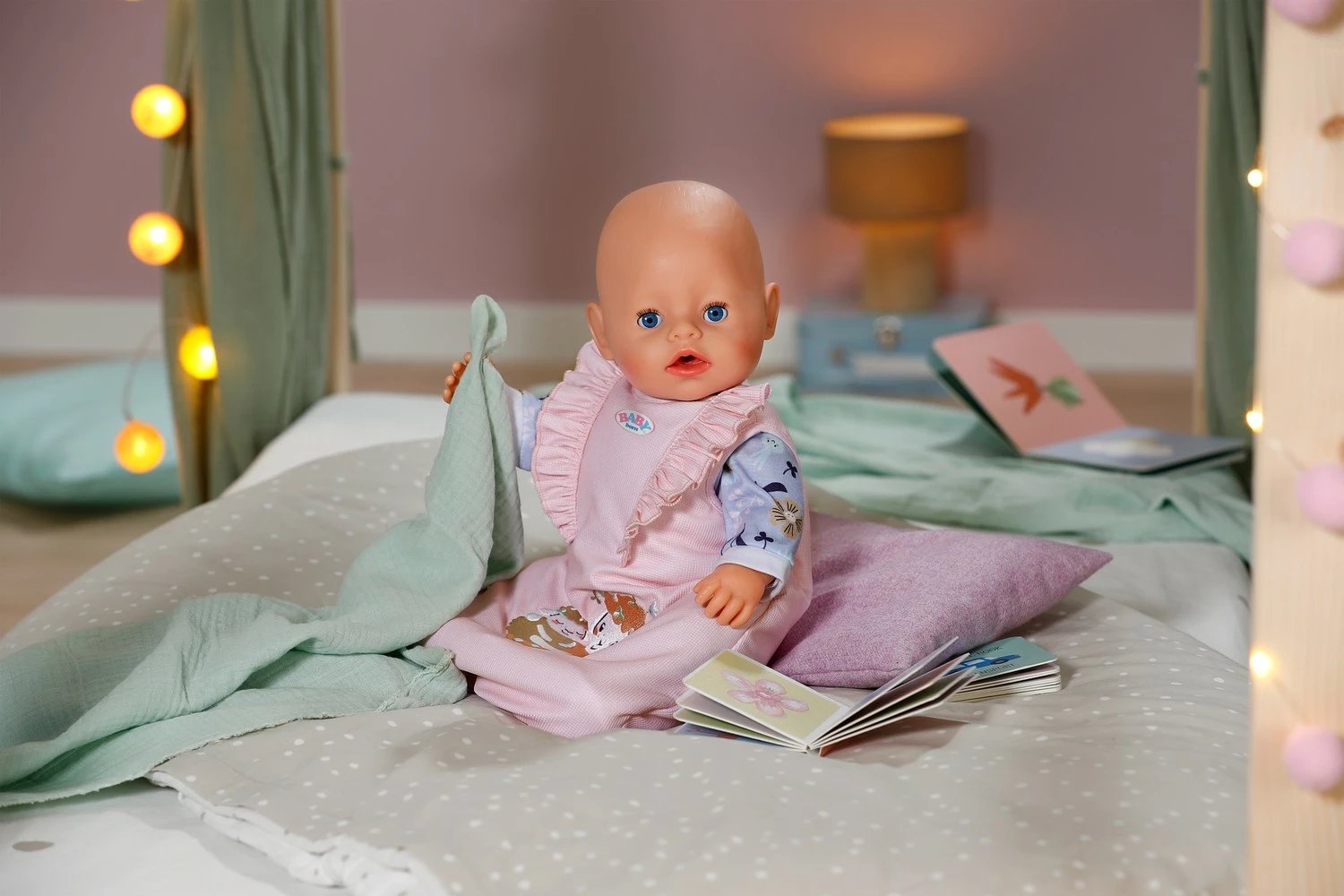 Thes gjumi për kukull, Baby Born 837924-116725, për kukulla 36–43 cm, rozë