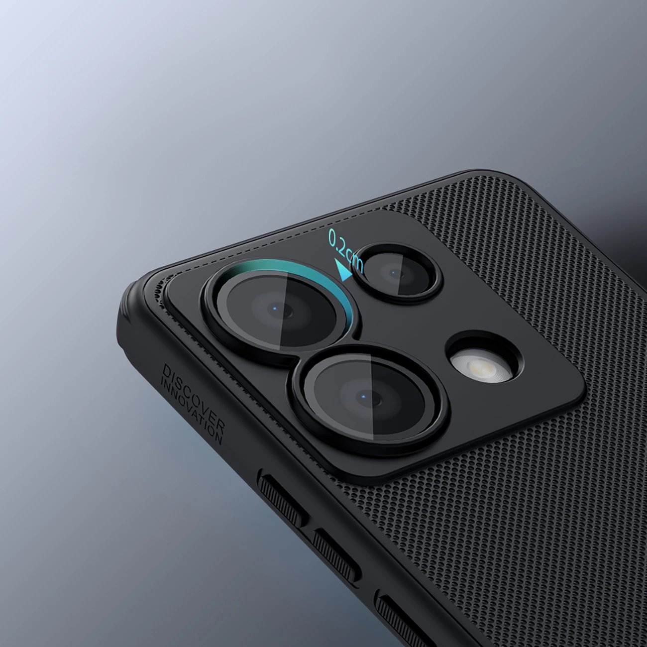 Mbështjellës Nillkin Super Frosted Shield Pro për Xiaomi Redmi Note 13 Pro 4G / Poco X6 5G, i zi