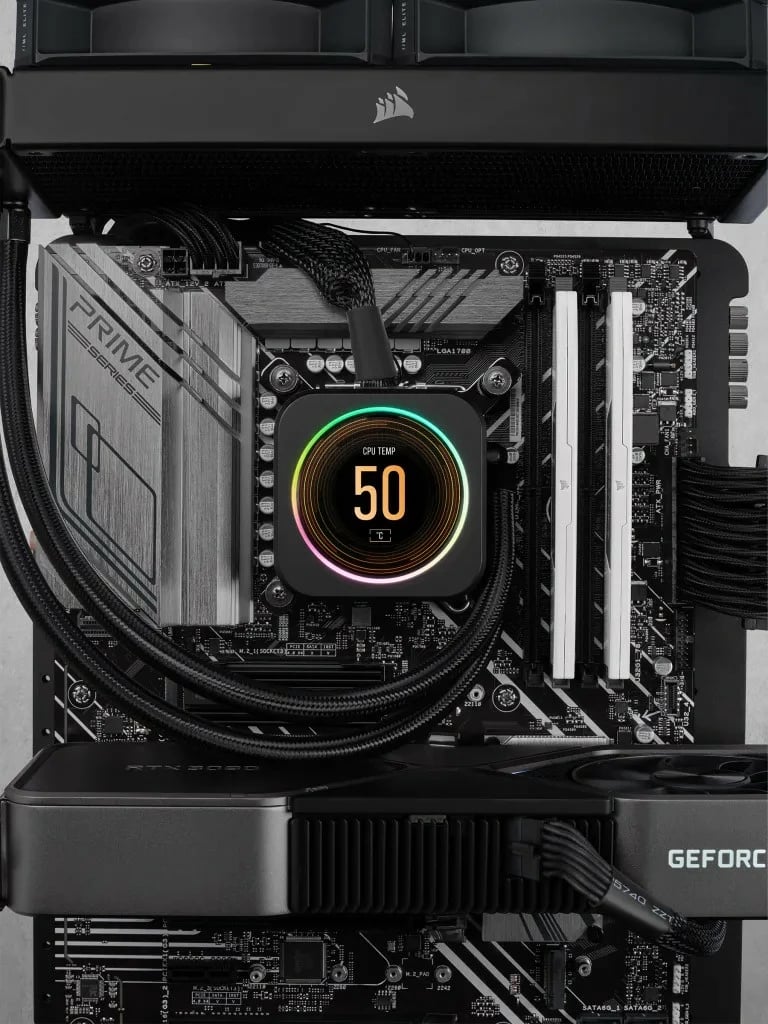 RAM Memorje Corsair Vengeance RGB 32GB (2x16GB) DDR5 5600MHz, e bardhë