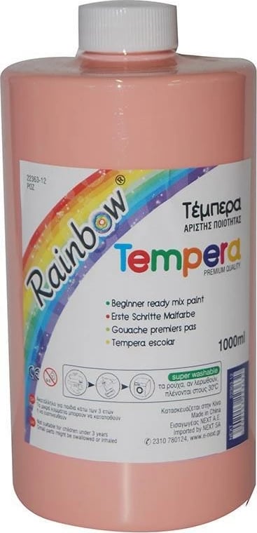 Ngjyrë tempera NEXT Rainbow, 1000ml, Rozë