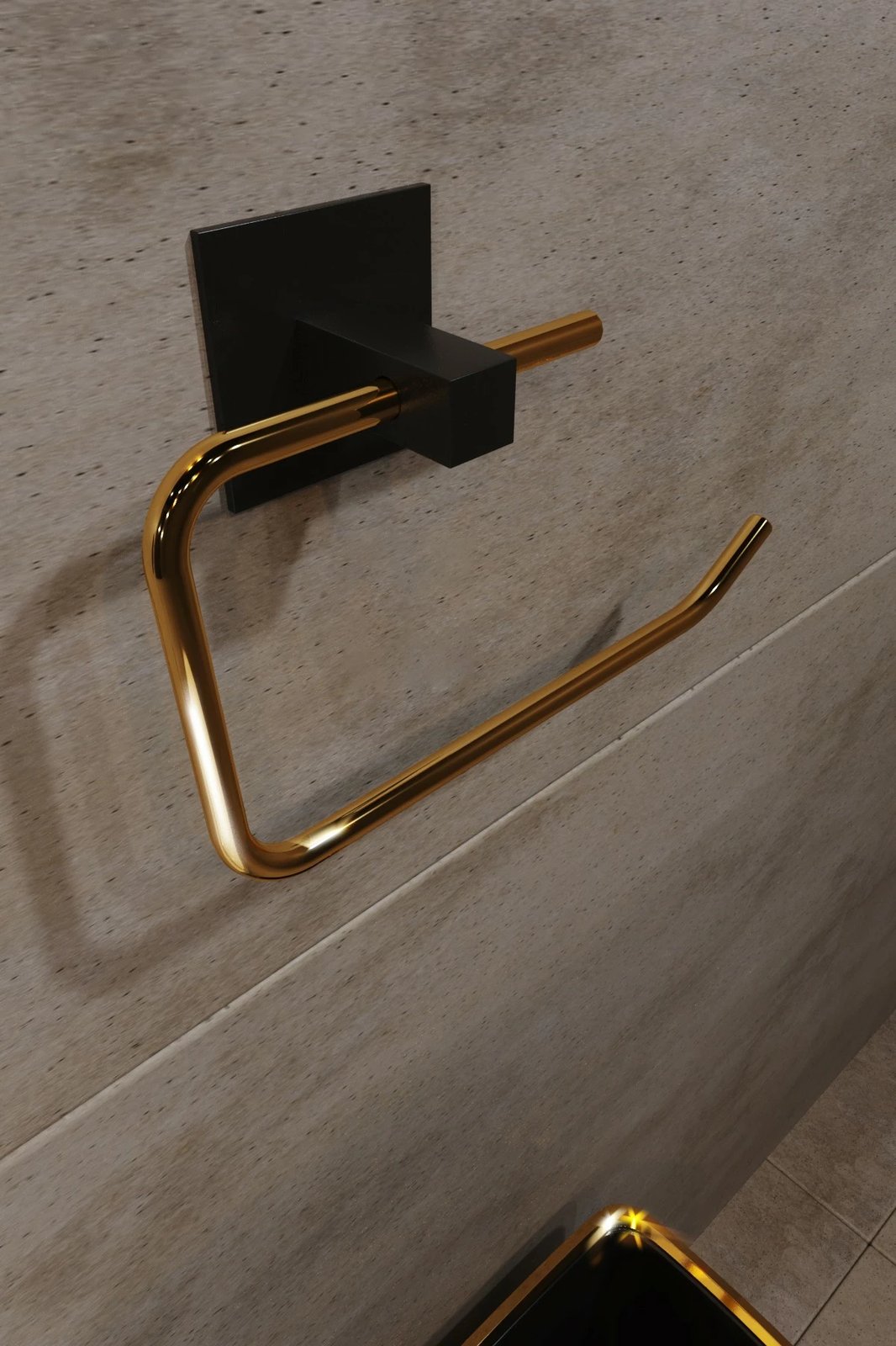 Mbajtës letre tualeti, ngjyrë ari, Aberto Design