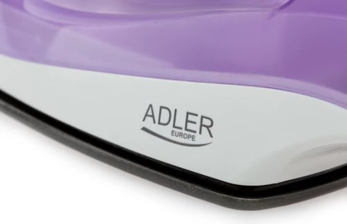 Hekur, Adler AD5019, 1600 W, taban non-stick, depo ujit 100 ml, avull 10 g/min, spërkatje 0.5 g/shot, priza E/F, vjollcë