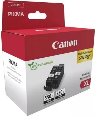 Toner Canon PGI-550XL, set 2 copë, e zezë