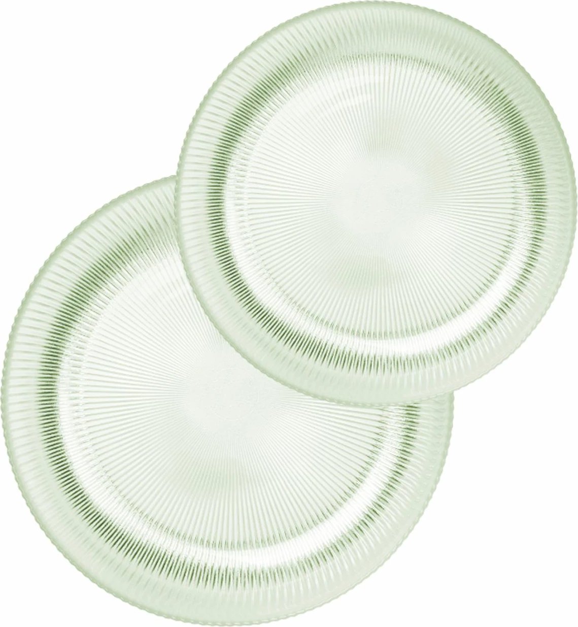 Set pjatash qelqi për sallatë, 2 copë, Hermia Concept, Splendid, ngjyrë e gjelbër