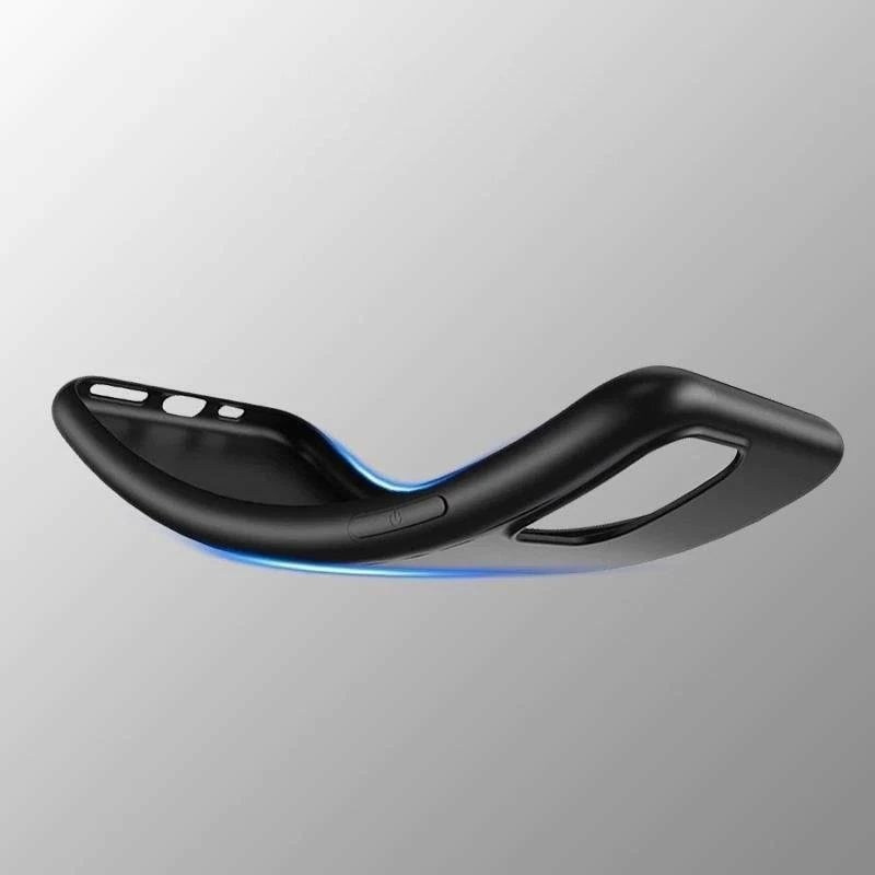 Mbështjellës i butë Hurtel për iPhone 14 Pro, TPU, i zi