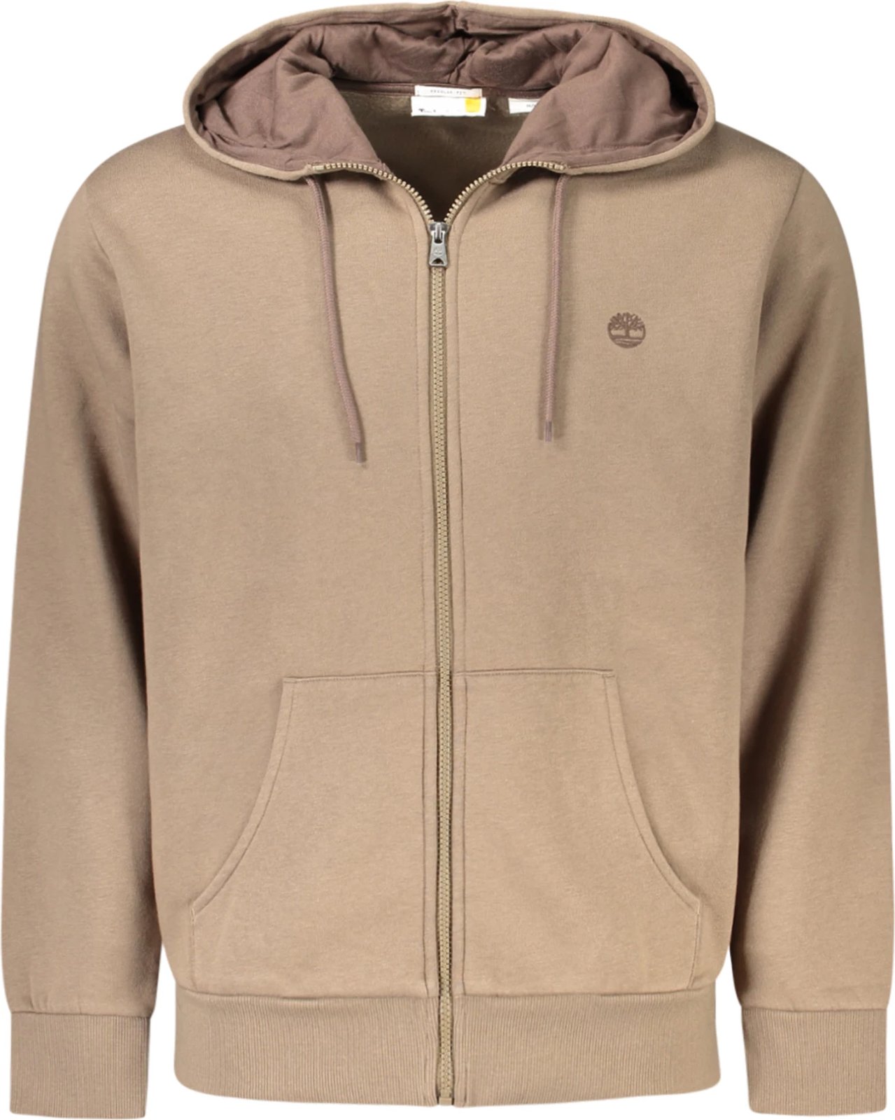 Duks me kapuç për meshkuj Timberland zip-up, kafe