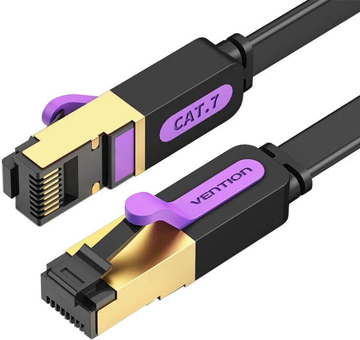 Kabllo rrjeti UTP Vention ICABN CAT7, 15m, 10Gbps, e zezë