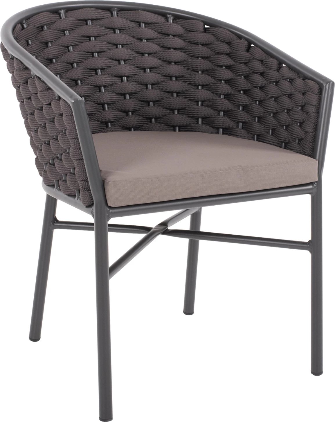 Karrige alumini me litar shkumë gri e errët 60x57x77Hcm.FH5859.01