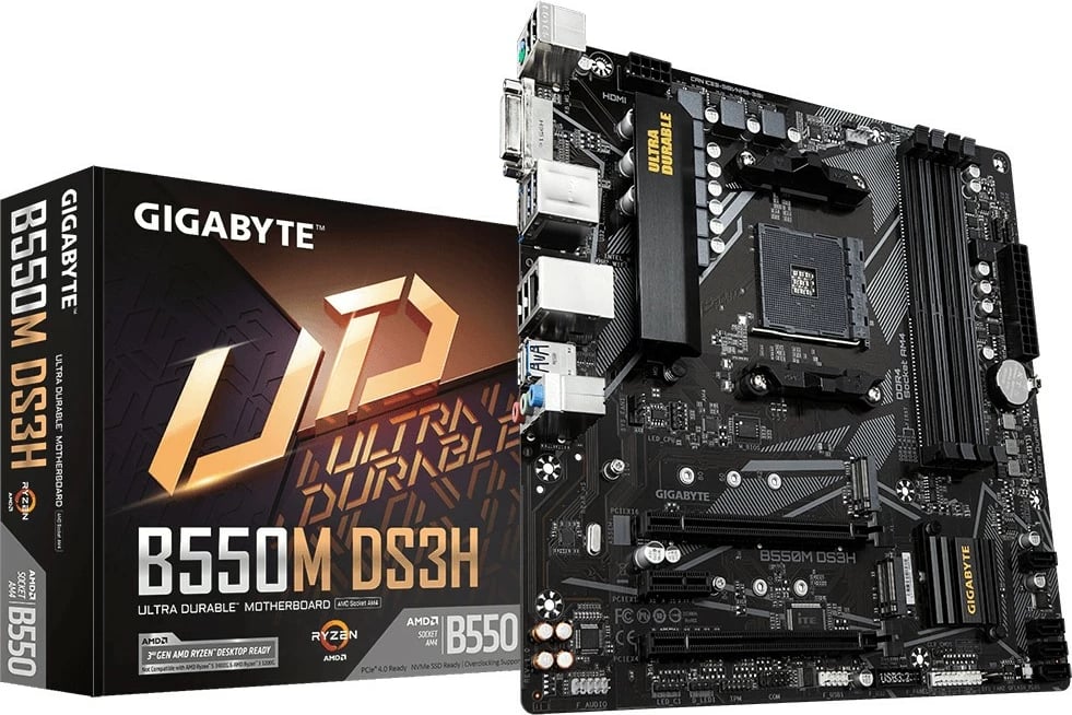 Pllakë amë Gigabyte B550M DS3H, Socket AM4, micro ATX