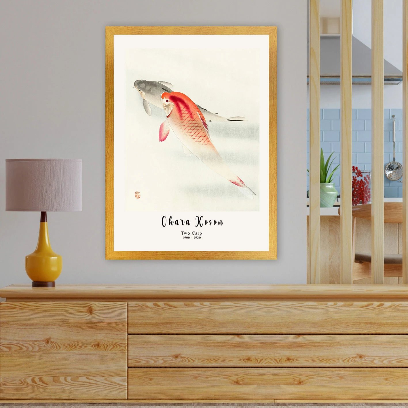 Pikturë dekorative me kornizë, shumëngjyrëshe, Wallity, AC436687-5575, 55x75cm