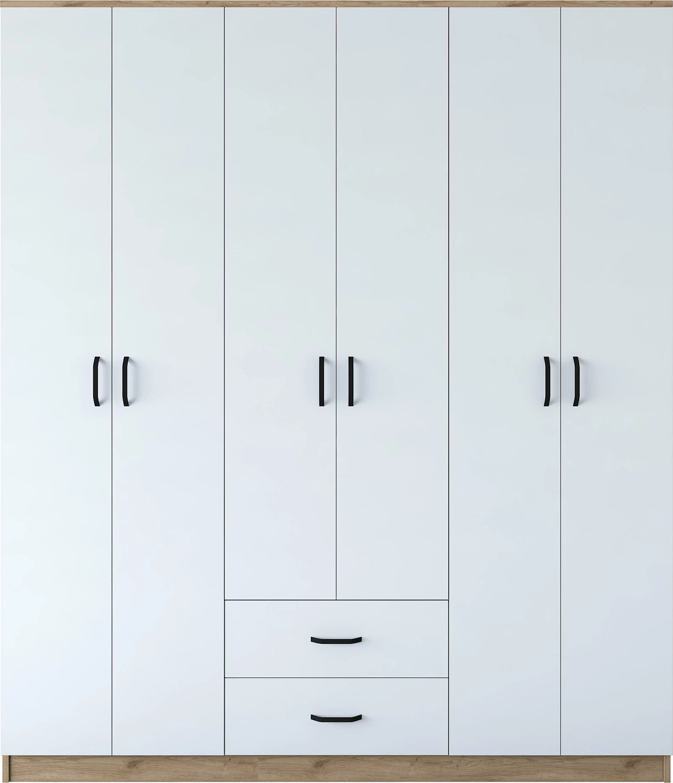 Dollap Hanah Home, BA113 - 2337, ngjyrë arr dhe e bardhë