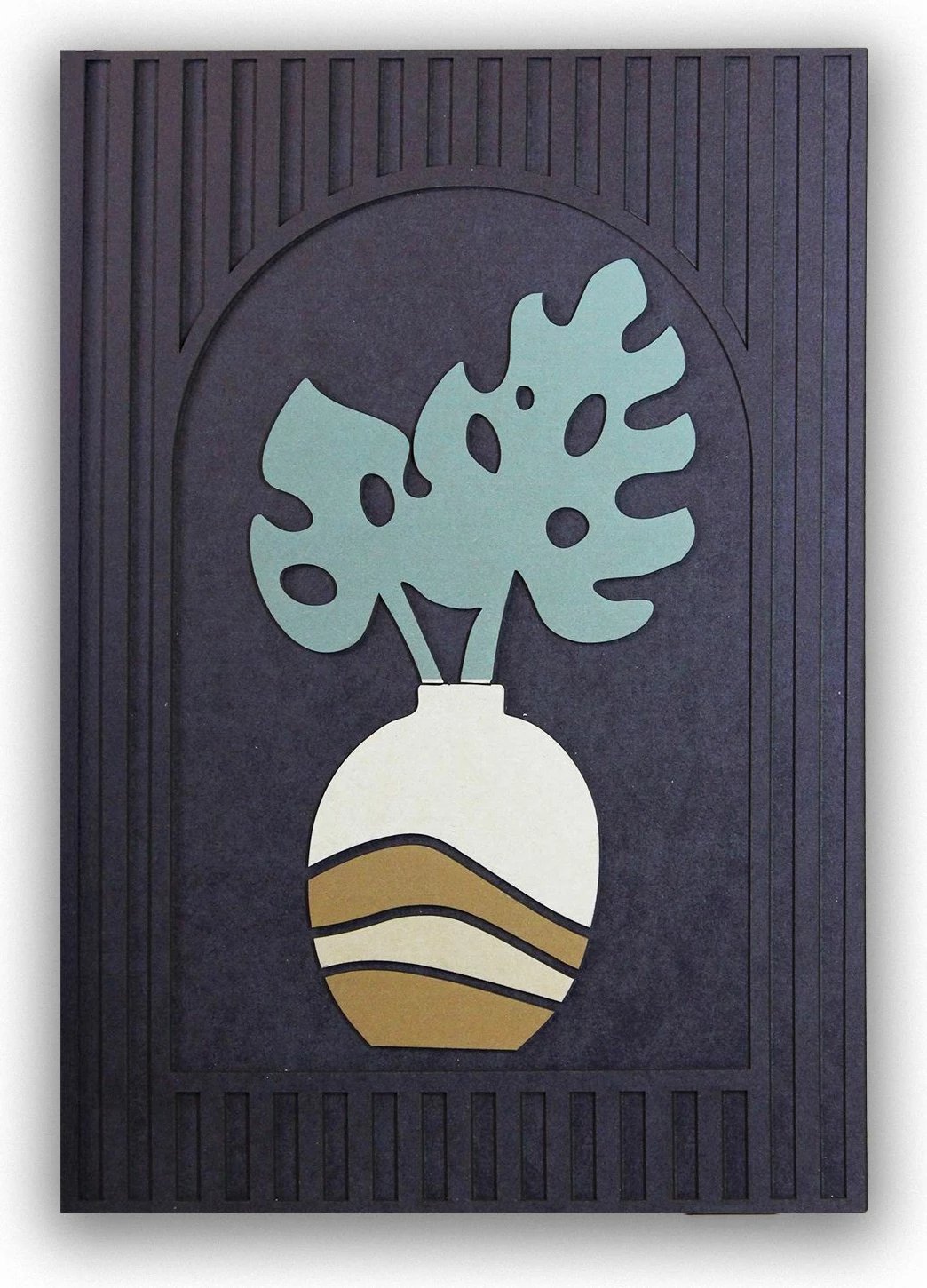 Pikturë dekorative, shumëngjyrëshe, Wallity, Ersy3Dpot2-3247, 32x47x2cm