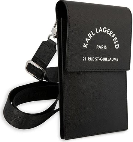 Çantë për telefon Karl Lagerfeld Embossed RSG, e zezë