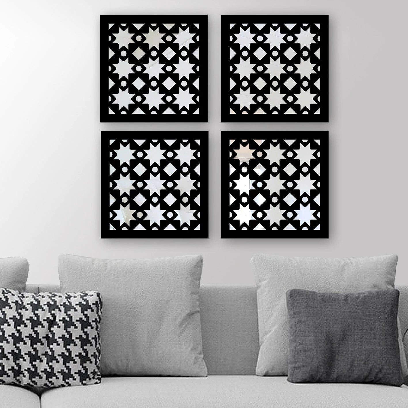 Set pasqyrash dekorative (4 copë), Wallity, SHY15088400392