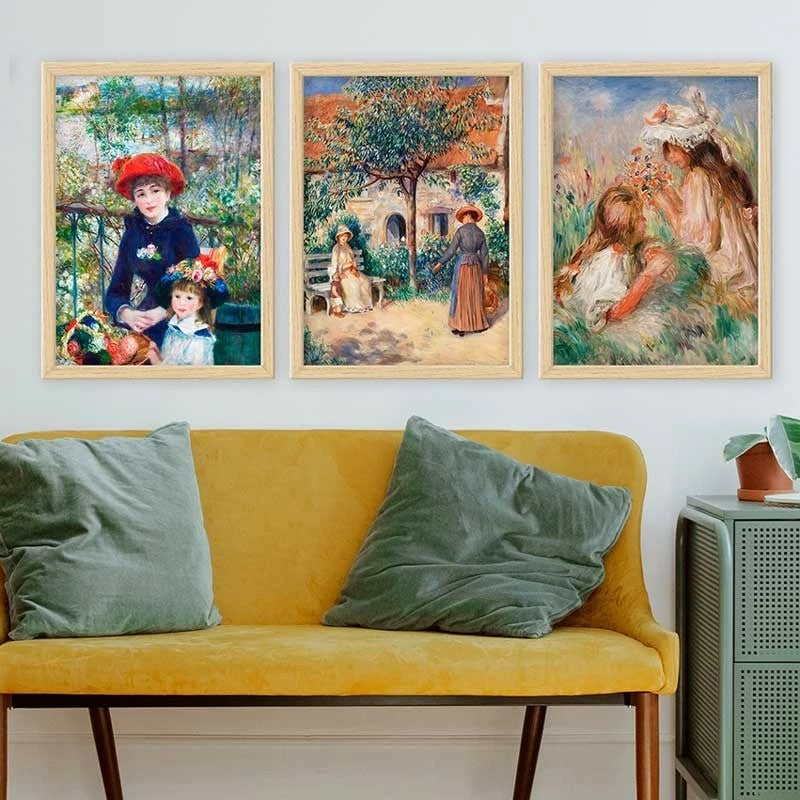 Pikturë dekorative me kornizë (3 copë), Wallity, 3NTC_UN3875705_3545