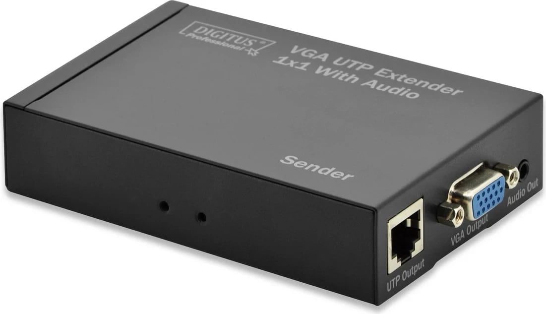 Zgjatues VGA DIGITUS, deri 300m, me audio (set)