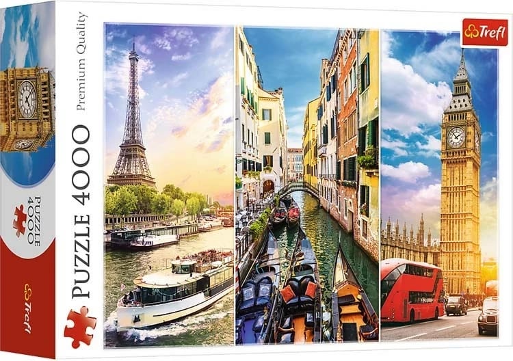 Puzzle Trefl 45009, 4000 copë, qytete, multikolor