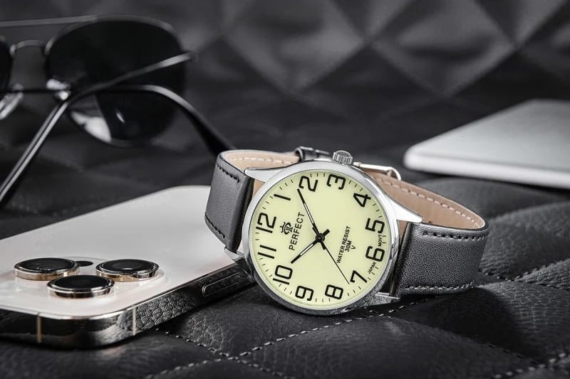 Orë dore për meshkuj PERFECT GXB452-04, e zezë