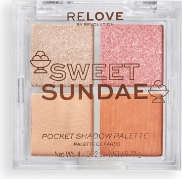 Paletë 4 ngjyrëshe Revolution Relove  SWEET SUNDAE 0.72 g