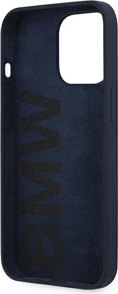 Mbështjellës BMW Silicone Signature për iPhone 13 Pro Max 6.7", Blu e errët